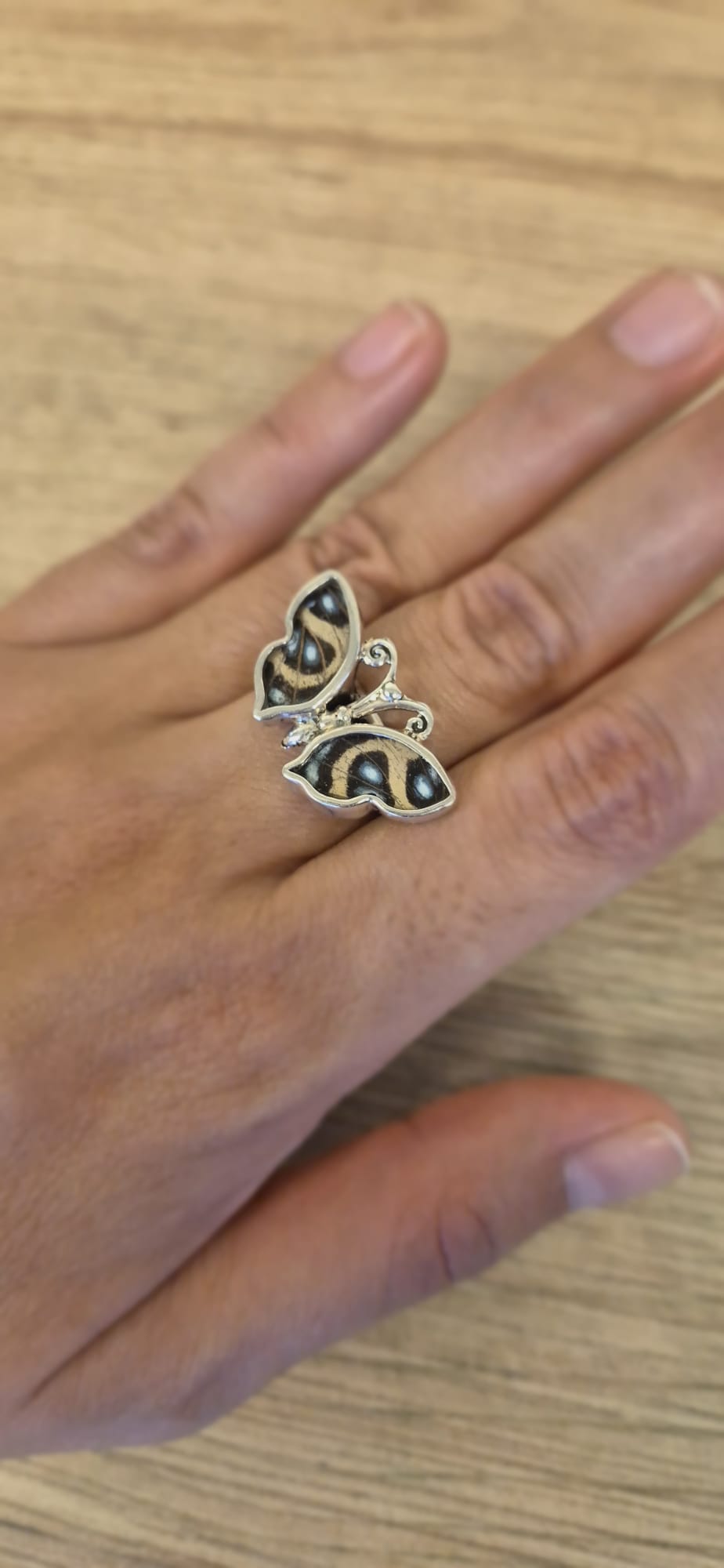 Real Butterfly Wings Ring