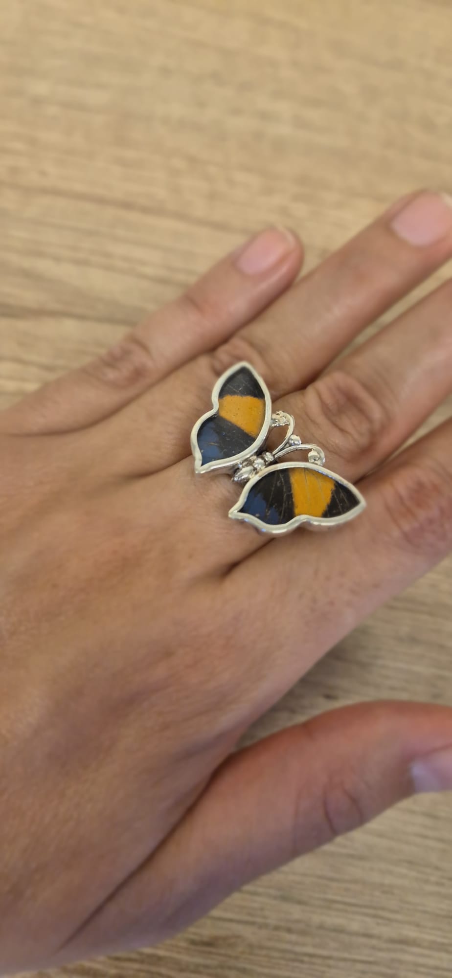 Real Butterfly Wings Ring