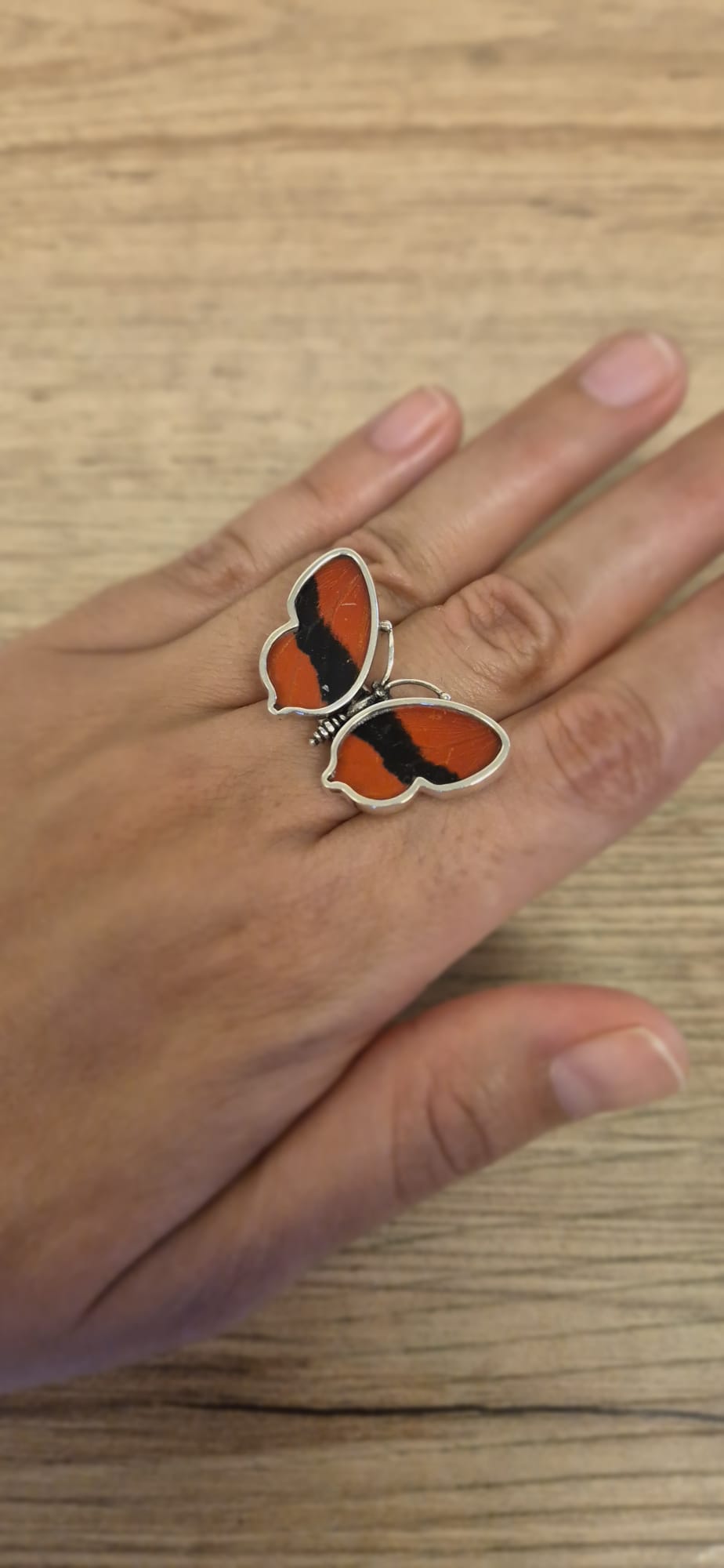 Real Butterfly Wings Ring