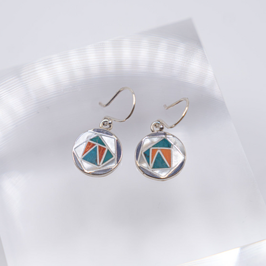 Earrings - Gemstone Inlay