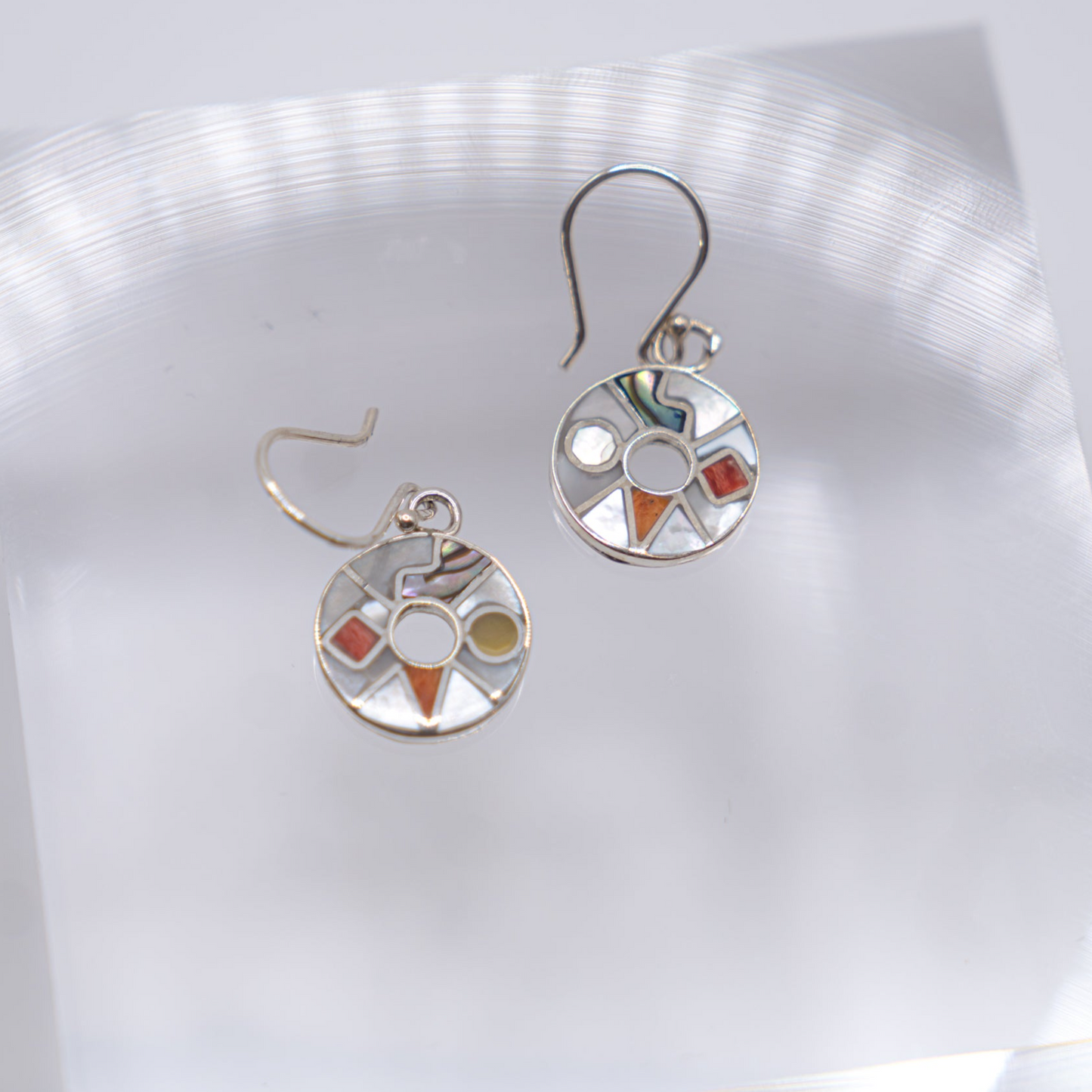 Earrings - Gemstone Inlay