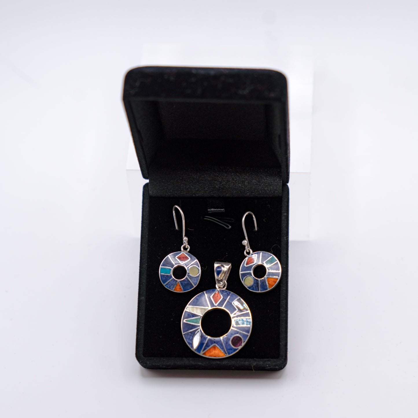 Earring & Pendant Set - Inca Calendar