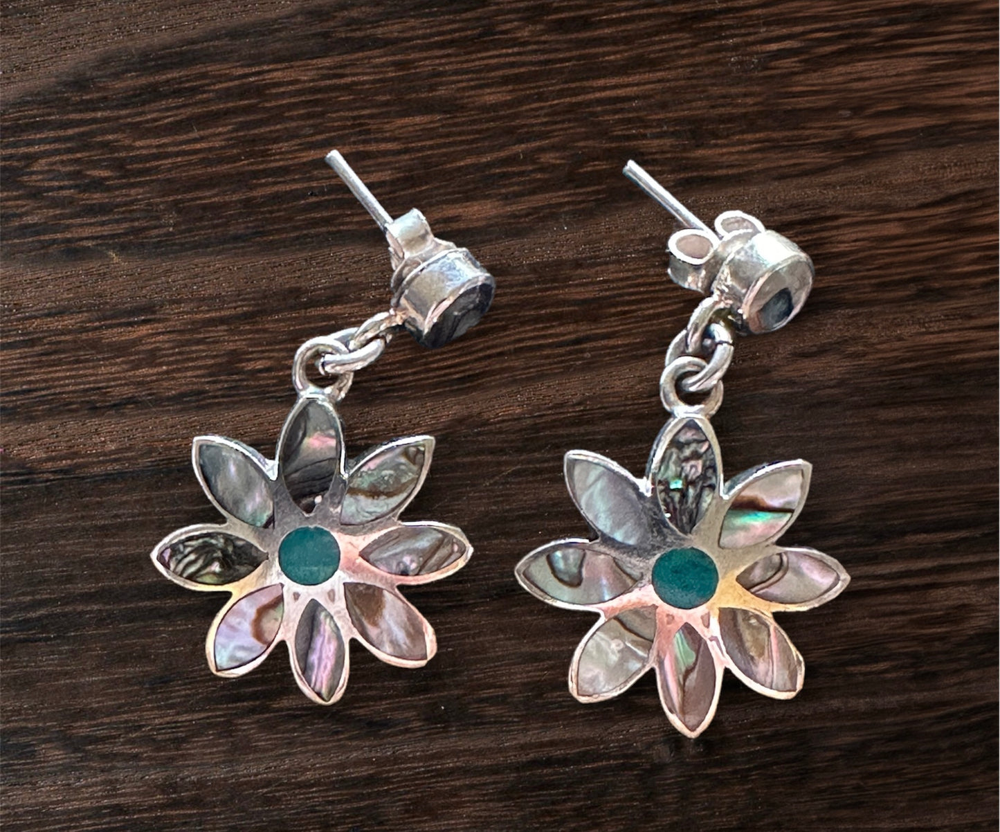 Earrings - Gemstone Inlay