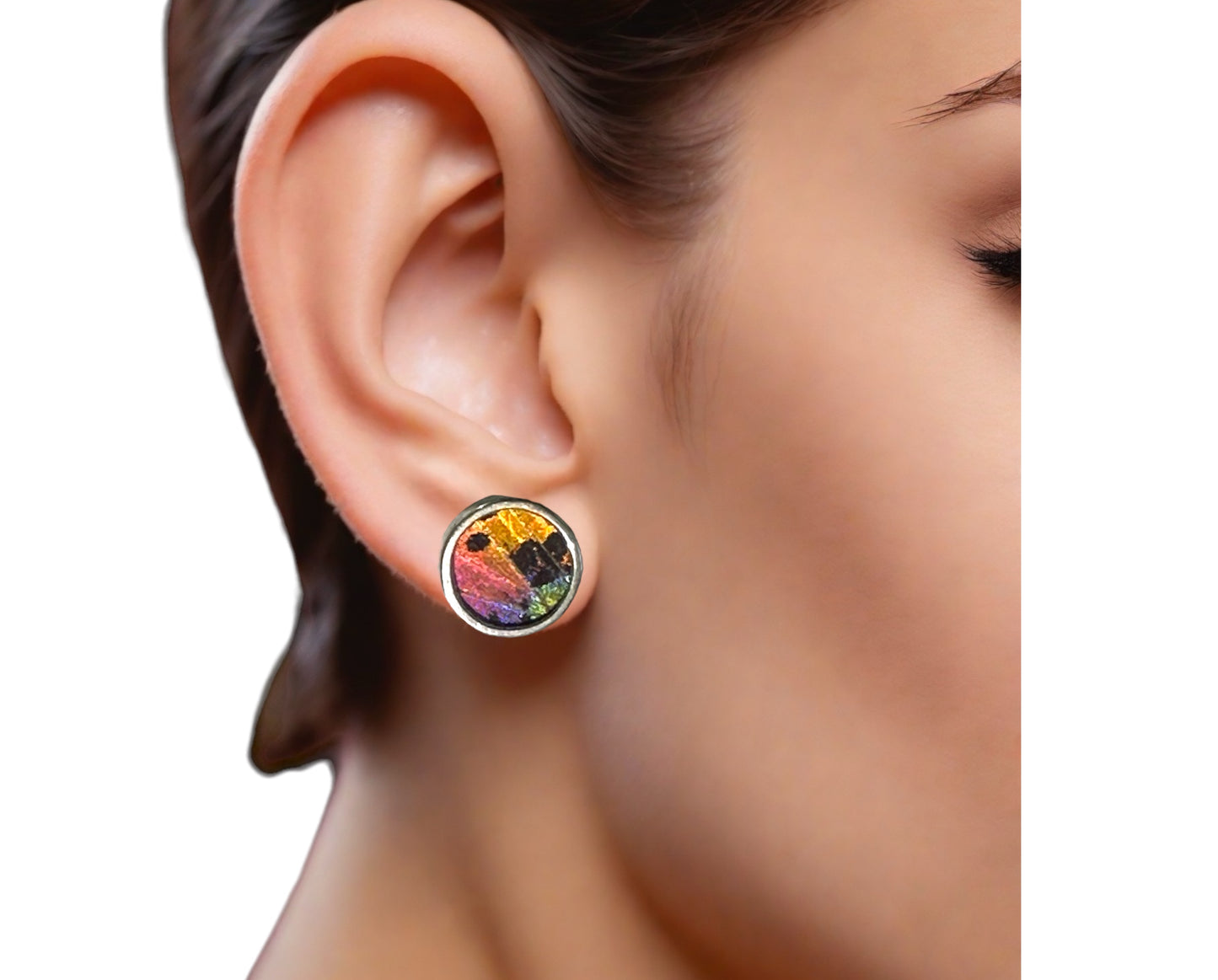 Stud Earrings - Real Butterfly Wings