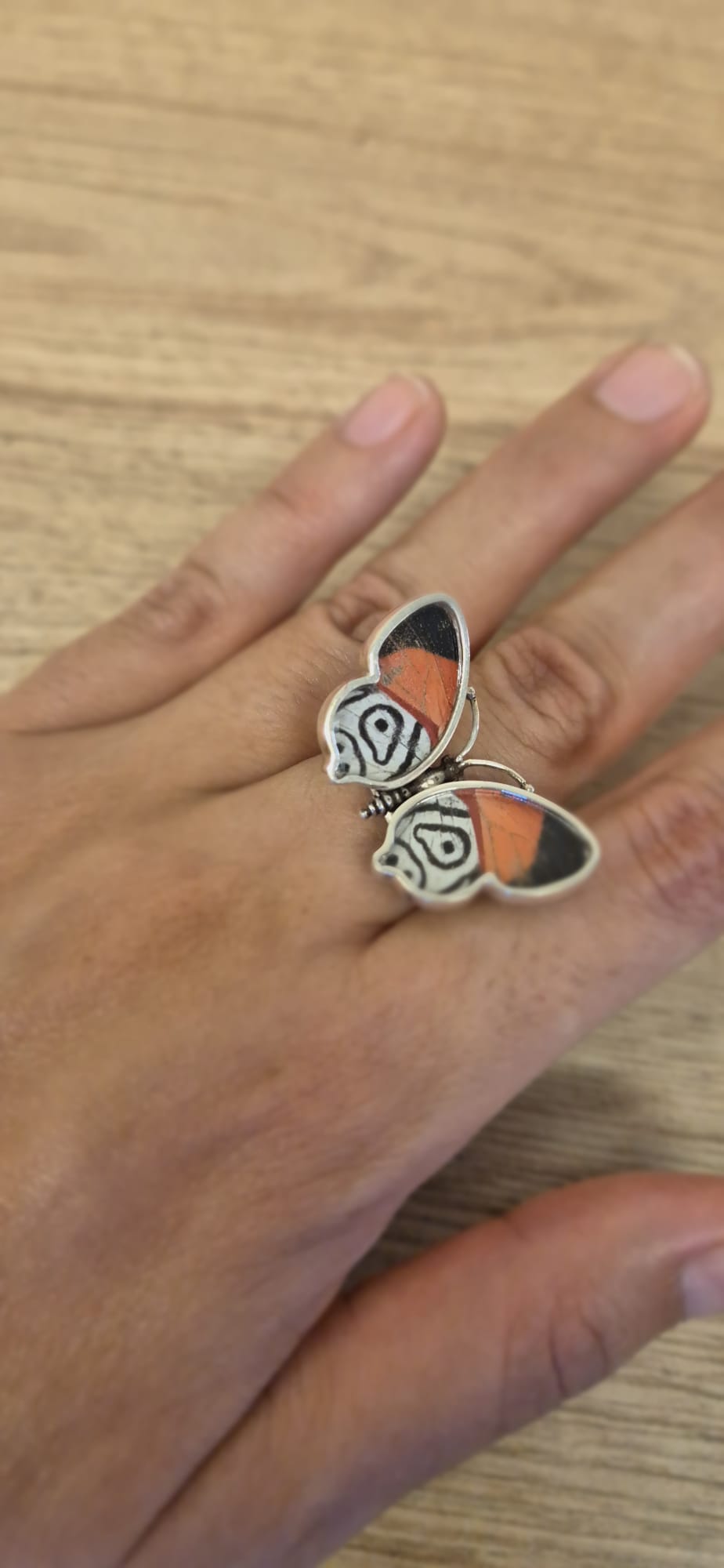 Real Butterfly Wings Ring