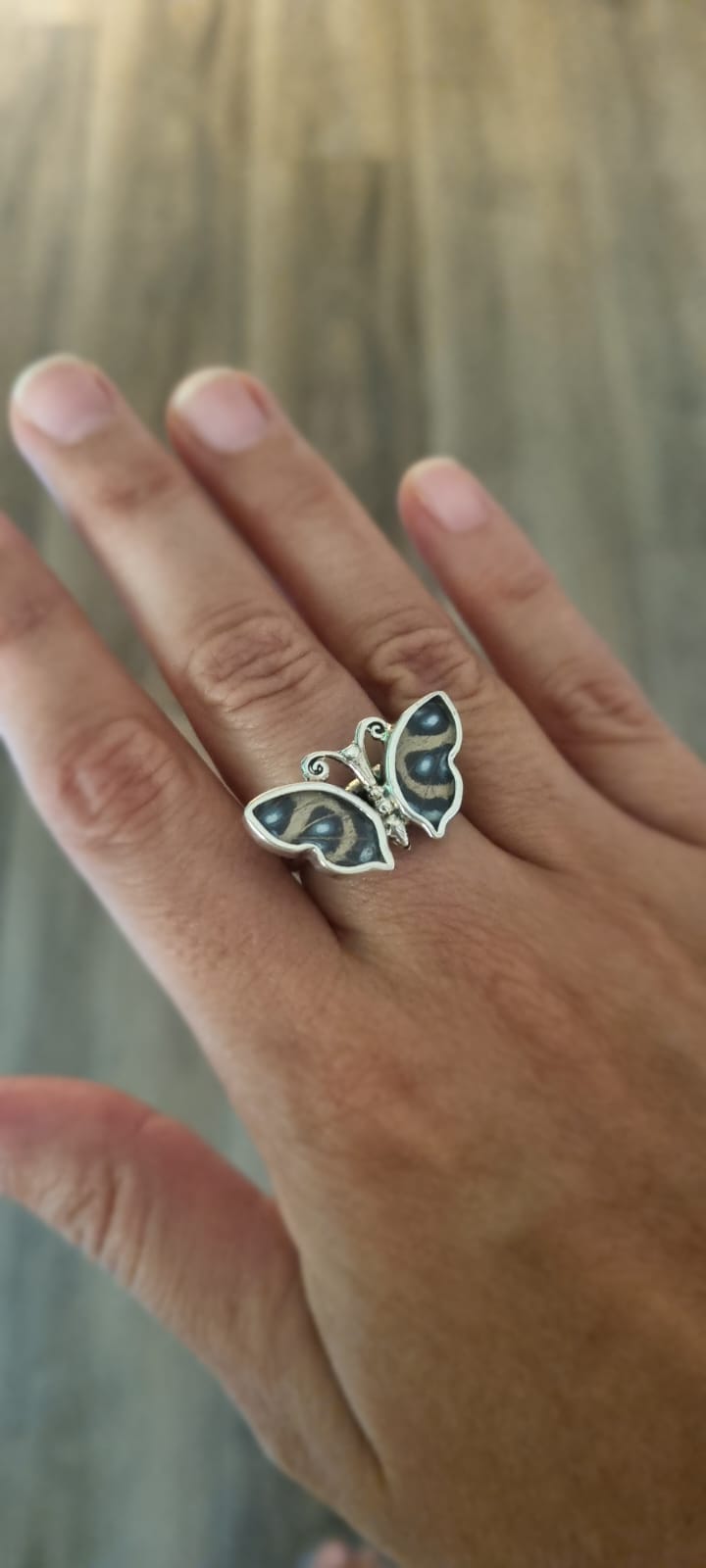 Real Butterfly Wings Ring