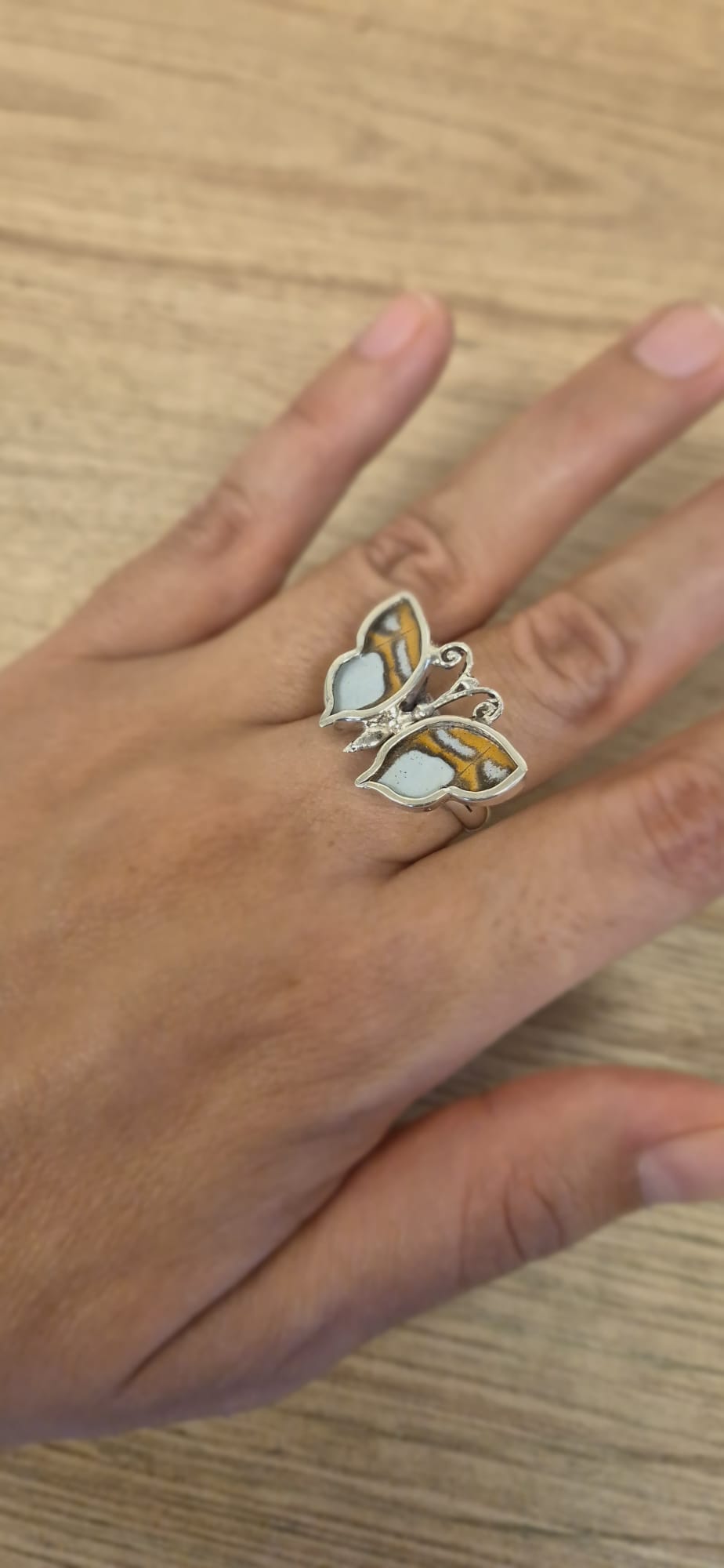 Real Butterfly Wings Ring